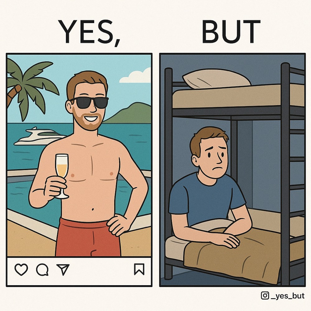 « Saint-Barth sur Instagram VS la vraie vie »