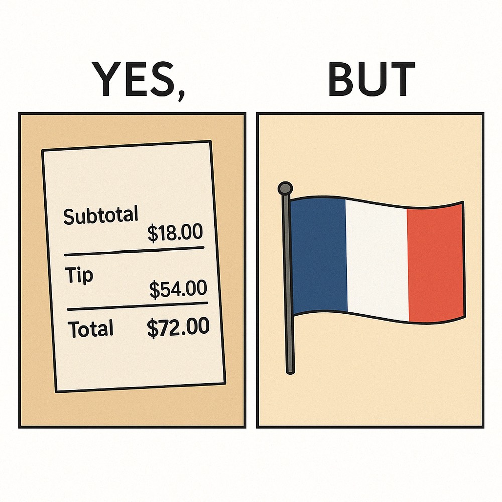 Titre accrocheur : Oui, on laisse des tips… mais c’est la France ici